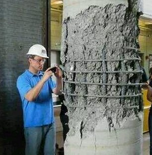 Hormigon dañado